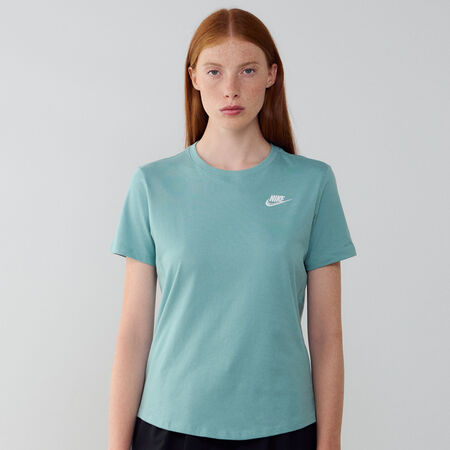 NIKE TEE SHIRT CLUB BLAUW/WIT DAMES