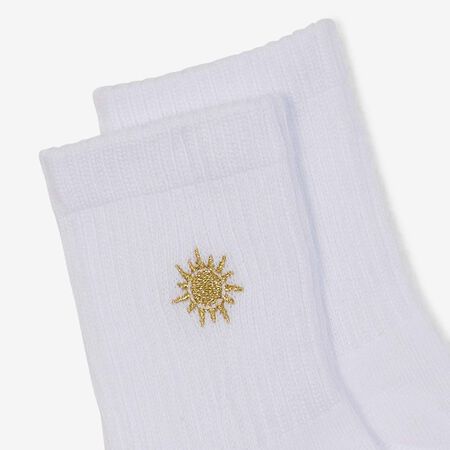 COURIR MID CREW SUNSHINE 2PK WIT/ZWART UNISEX
