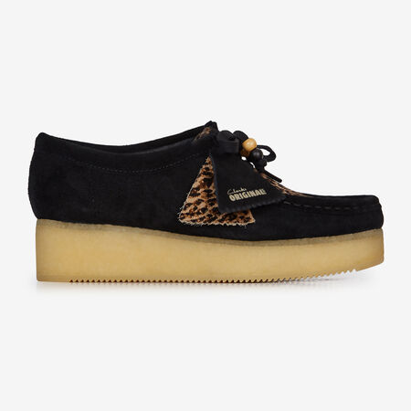 CLARKS wallabee WALLABEE CRAFT ZWART/BRUIN DAMES