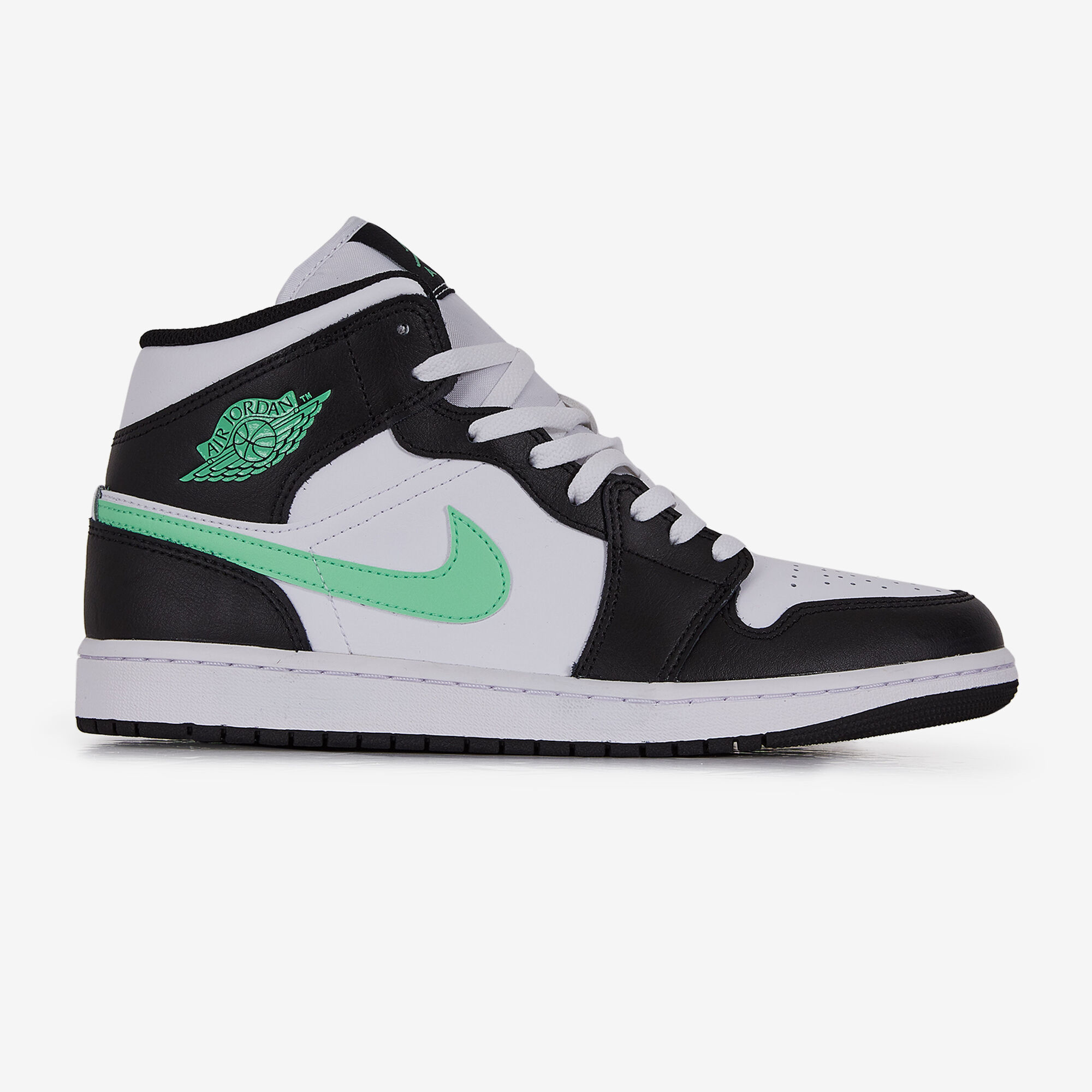 JORDAN AIR JORDAN 1 MID ZWART GROEN SNEAKERS HEREN Courir