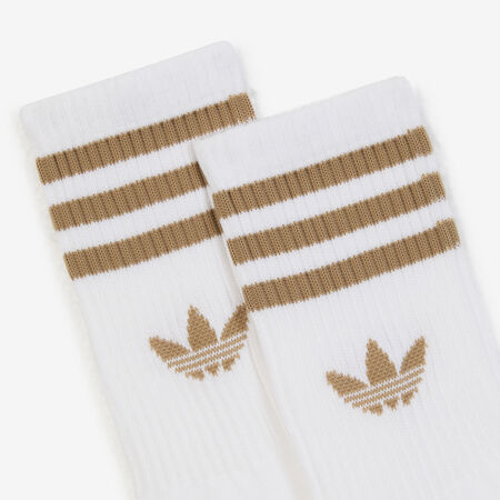 ADIDAS ORIGINALS CHAUSSETTES X3 CREW 3 STRIPES WIT/BRUIN UNISEX