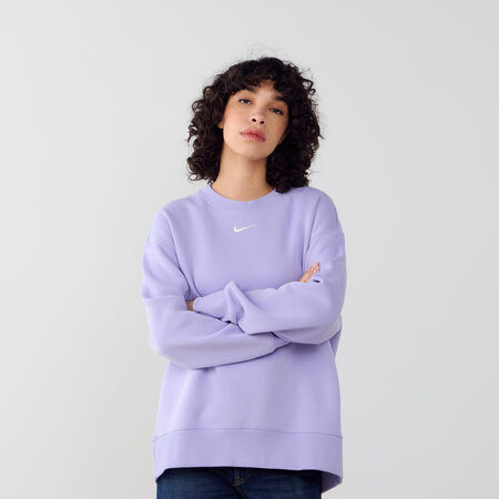 NIKE SWEAT CREW PHOENIX LONG OVERSIZED PAARS/WIT DAMES