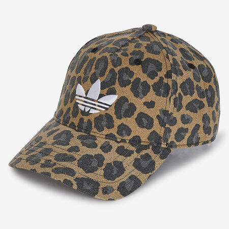 ADIDAS ORIGINALS CASQUETTE TREFOIL LEOPARD BRUIN/WIT HEREN