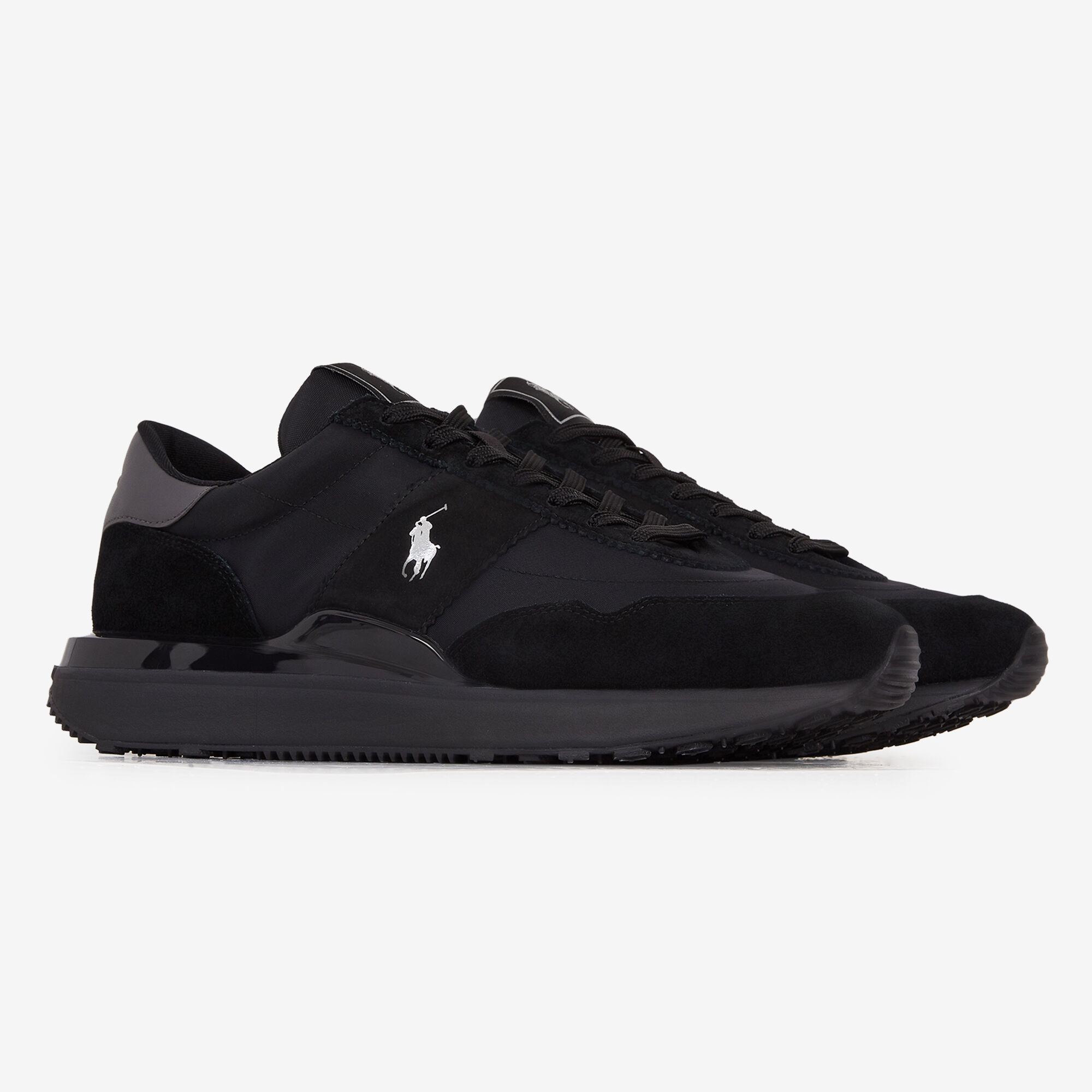 Black ralph lauren sneakers sale