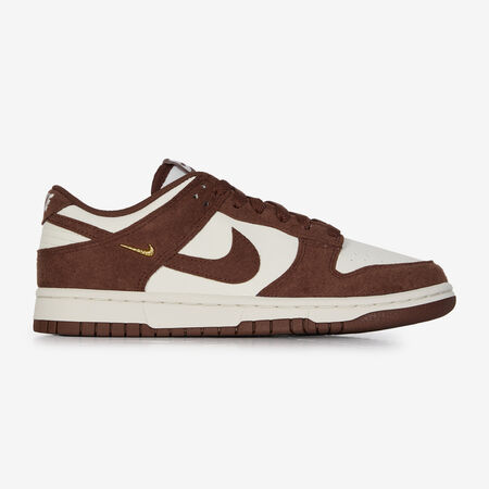 NIKE dunk DUNK LOW SUEDE MINI SWOOSH WIT/BRUIN DAMES