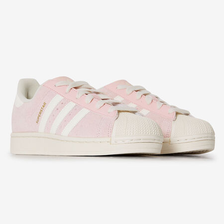 ADIDAS ORIGINALS superstar SUPERSTAR II SUEDE ROZE/WIT DAMES