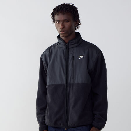 NIKE JACKET FZ CLUB WINTERIZED ZWART/WIT HEREN