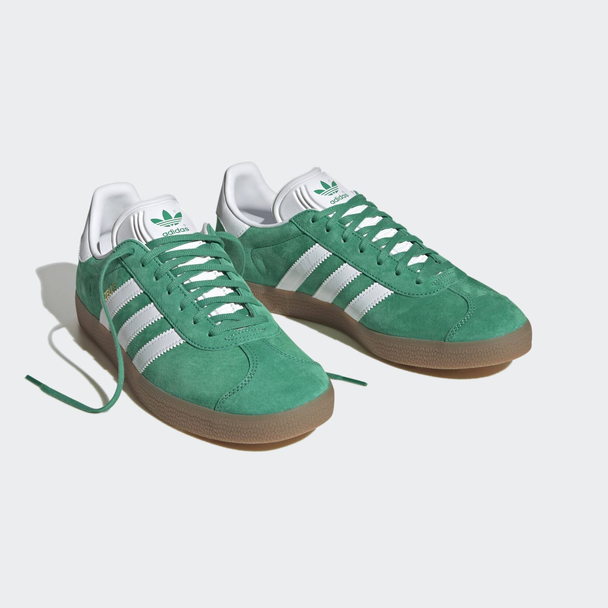 ADIDAS ORIGINALS GAZELLE SHOES Court Green Cloud White Gum