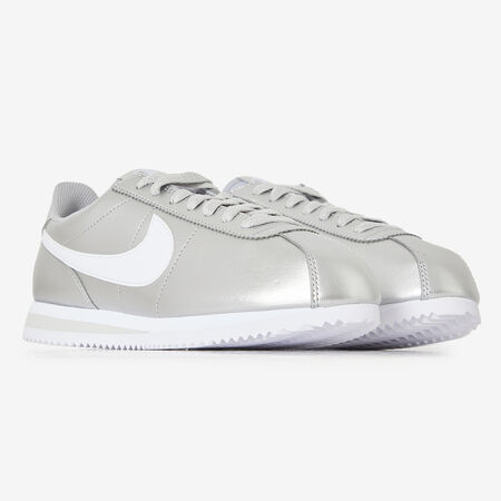 NIKE cortez CORTEZ METALLIC ZILVER/WIT DAMES