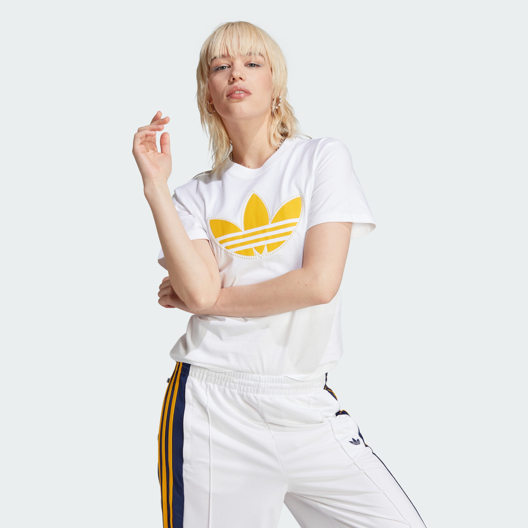 Adidas originals women's trefoil tee discount