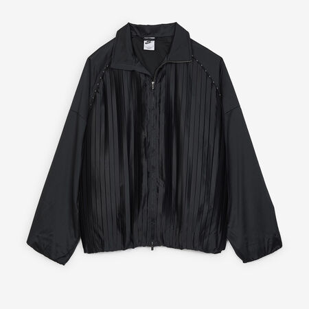 NIKE JACKET TRACKSUIT PLEATED ZWART/WIT DAMES