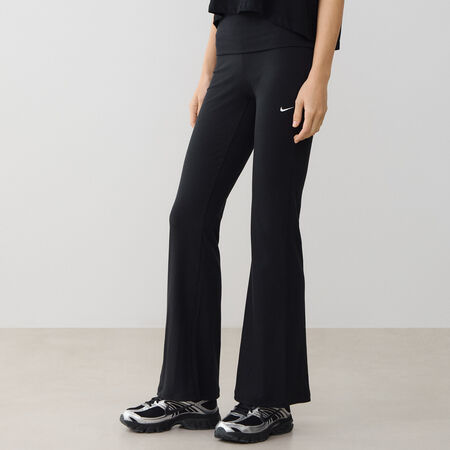 NIKE PANT WIDE LEG CHILL KNIT ZWART DAMES