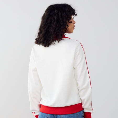 ADIDAS ORIGINALS JACKET FZ ADICOLOR CLASSICS WIT/ROOD DAMES