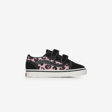 VANS old skool OLD SKOOL V LEOPARD ZWART/ROZE BABY