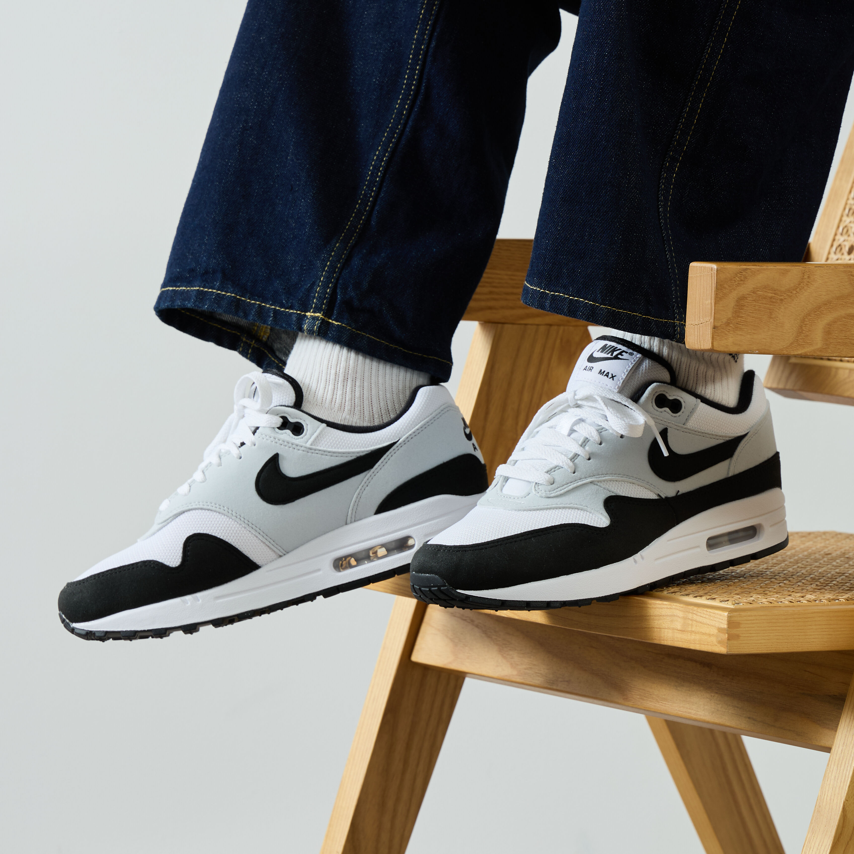 NIKE AIR MAX 1 WIT ZWART SNEAKERS HEREN Courir