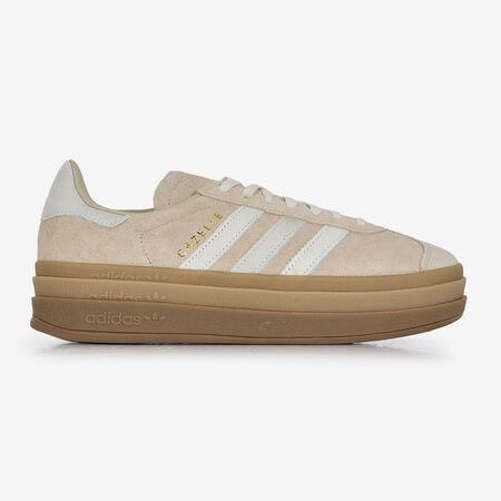 ADIDAS ORIGINALS gazelle GAZELLE BOLD PONY HAIR BEIGE/WIT DAMES