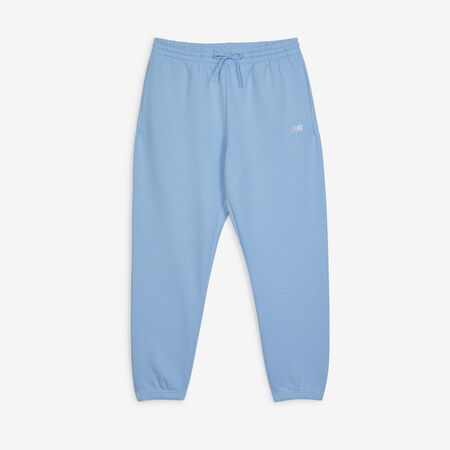 NEW BALANCE PANT JOGGER SMALL LOGO BLAUW/WIT HEREN