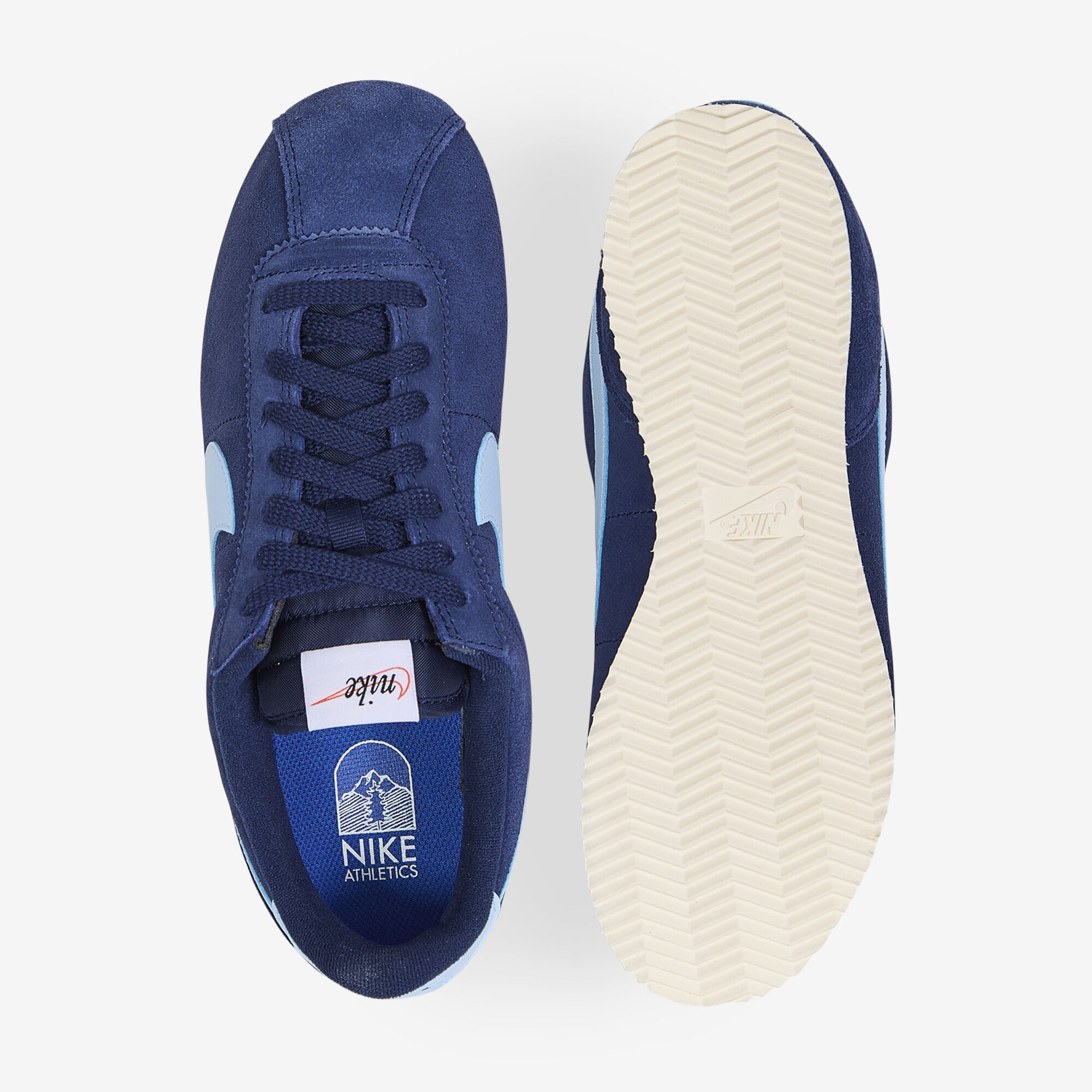 blue nike suede shoes