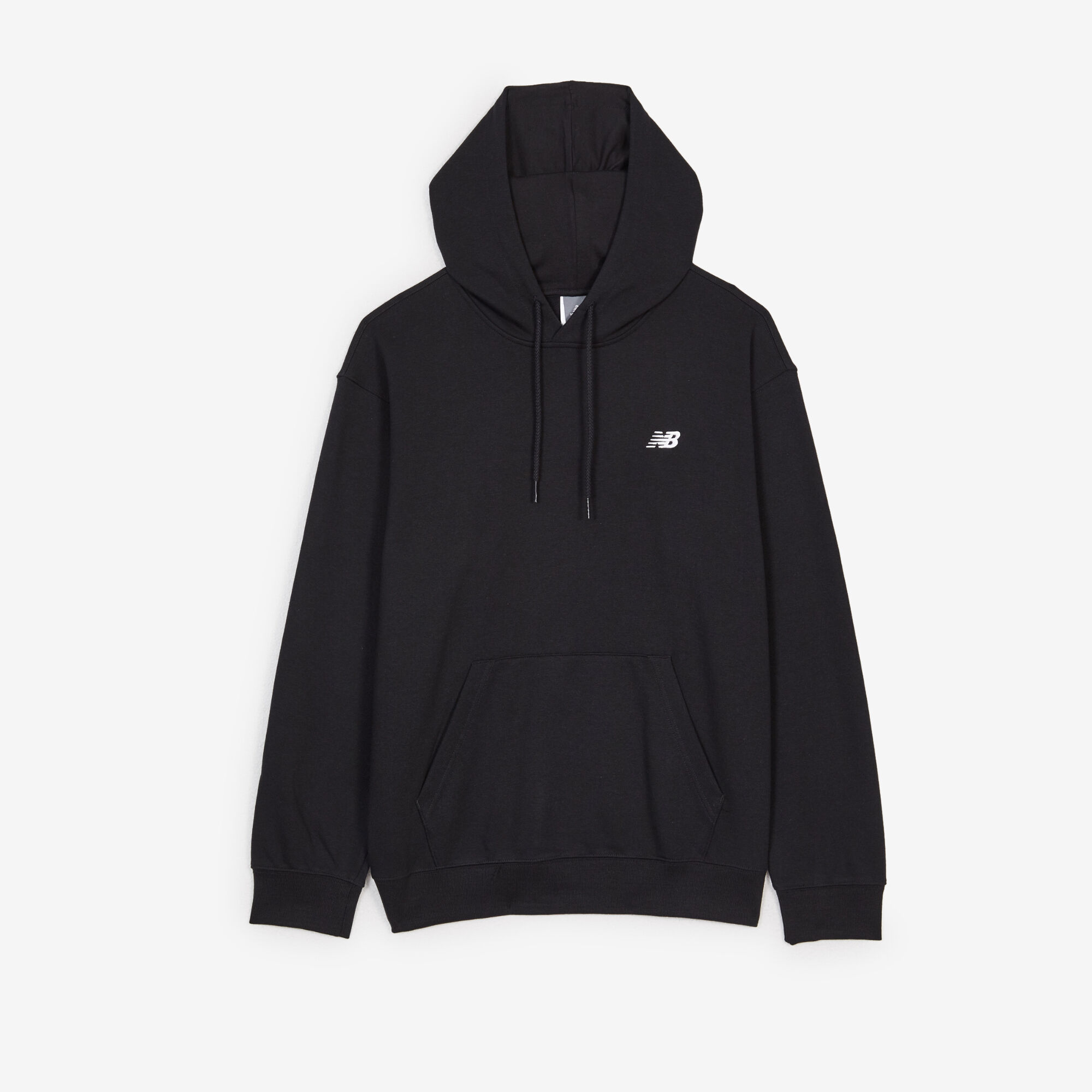 NEW BALANCE HOODIE SMALL LOGO ZWART WIT TRUI HEREN Courir