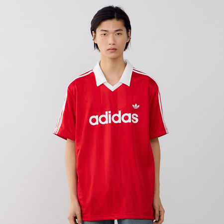 ADIDAS ORIGINALS JERSEY ARCHIVE COLLAR ROOD HEREN