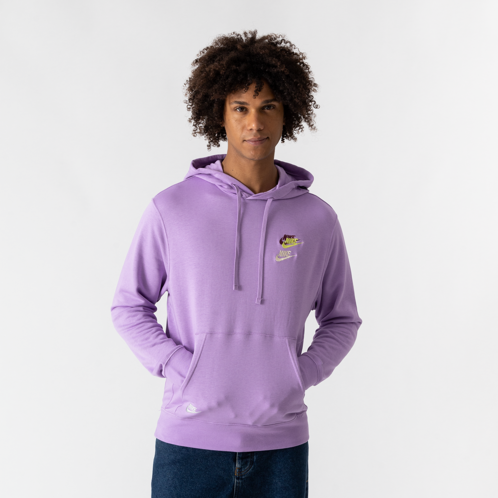 NIKE HOODIE FTA MULTI LOGO PAARS TRUI HEREN