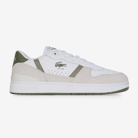LACOSTE T-CLIP SET WIT/KHAKI HEREN