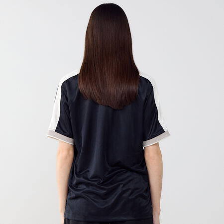NIKE JERSEY VNECK ZWART/GRIJS DAMES
