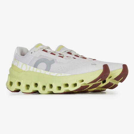 ON RUNNING CLOUDMONSTER WIT/GEEL DAMES