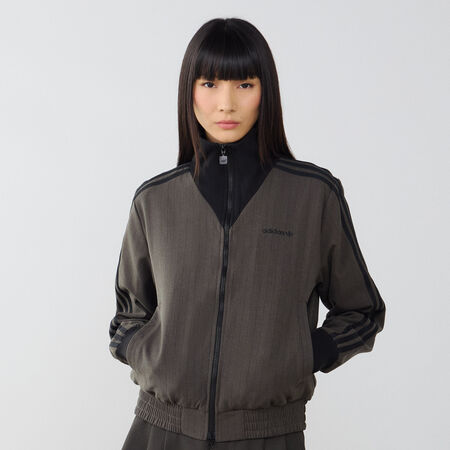 ADIDAS ORIGINALS JACKET FZ TAILORED GRIJS/ZWART DAMES