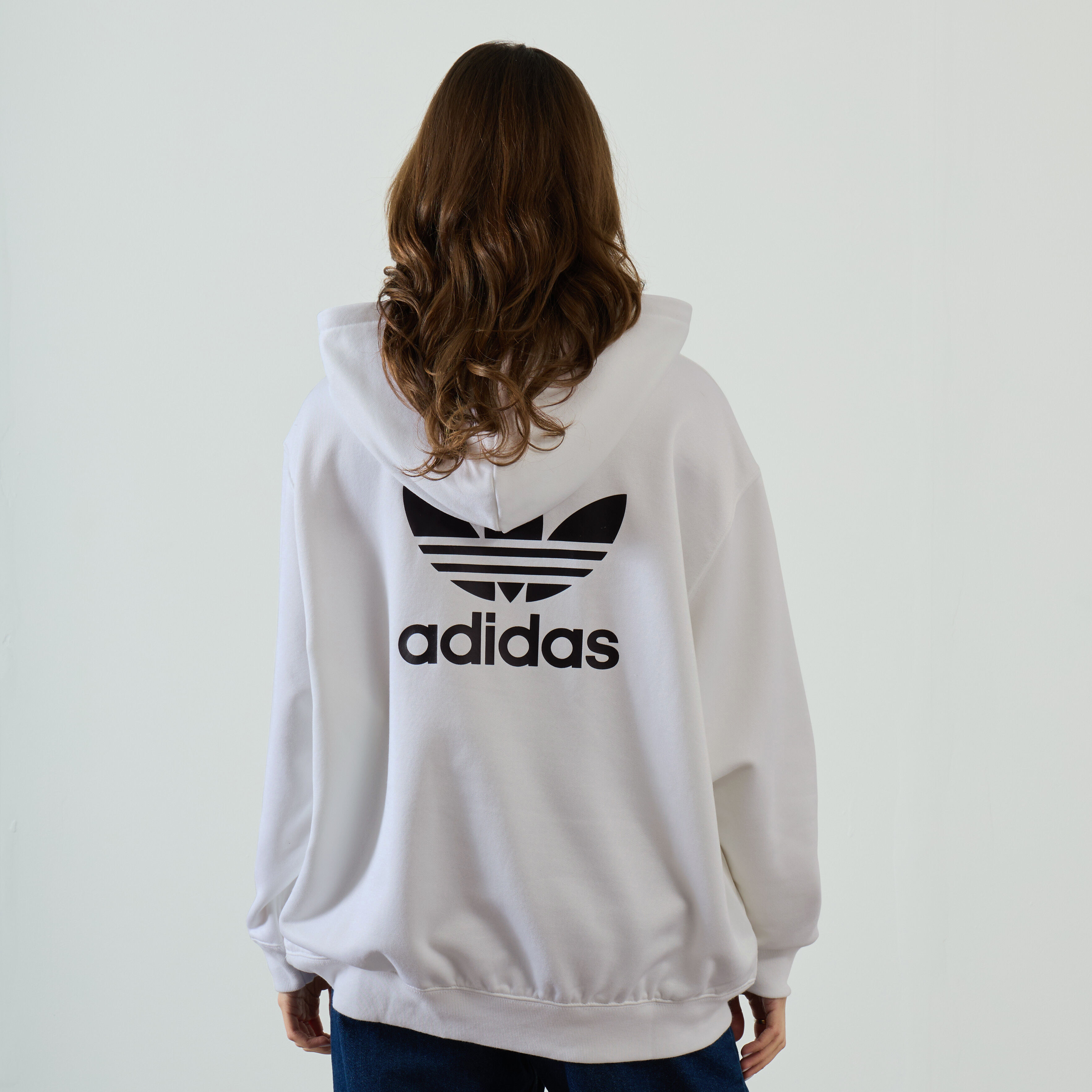 Adidas oversize top trefoil hoodie