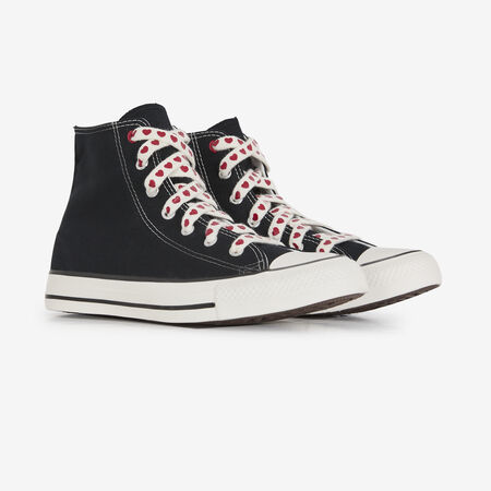 CONVERSE chuck taylor all star CHUCK TAYLOR ALL STAR HI VALENTINES ZWART/ROOD JUNIOR