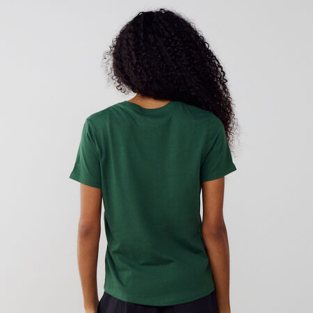 NIKE TEE SHIRT CLUB ZWART/WIT DAMES