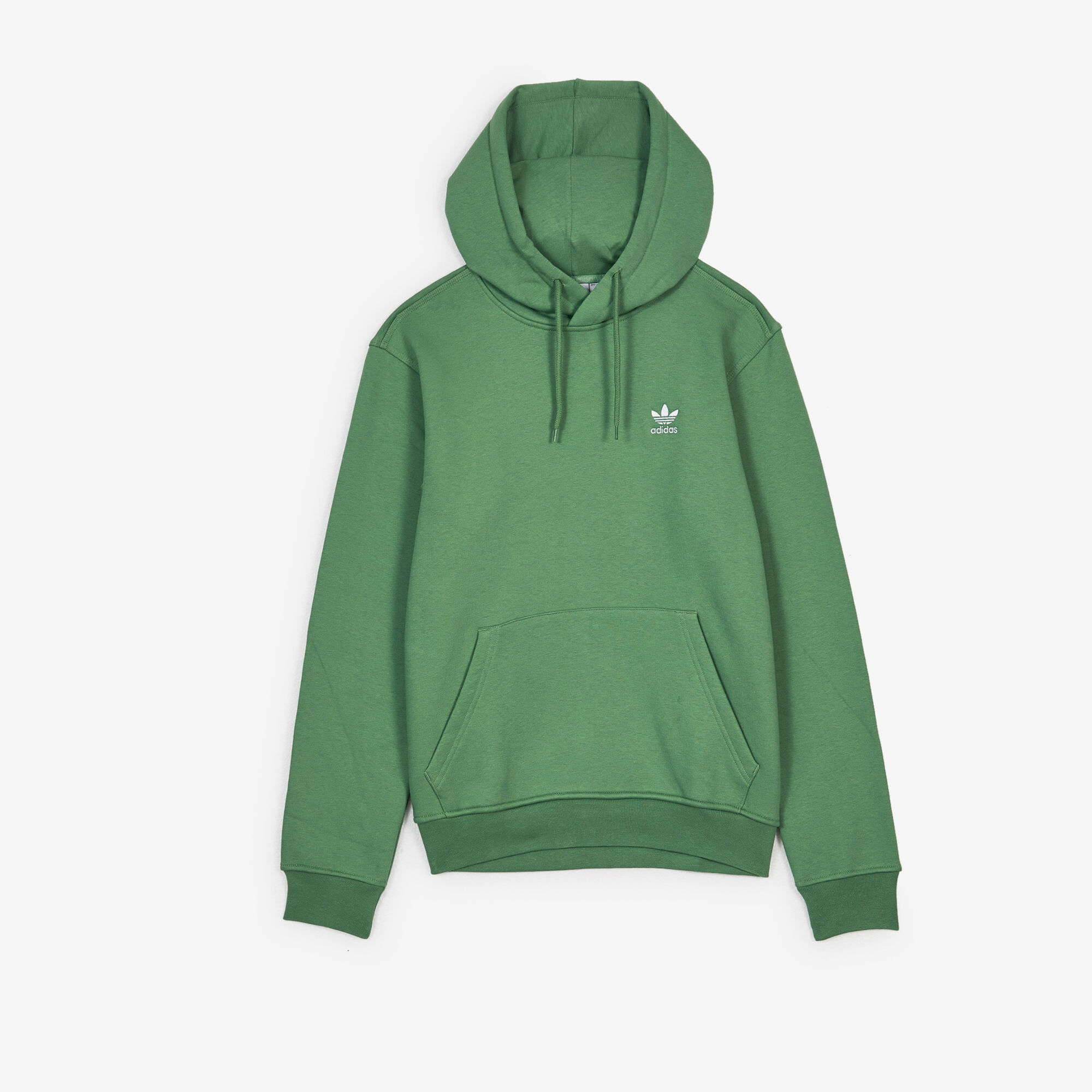 ADIDAS ORIGINALS HOODIE ESSENTIAL TREFOIL GROEN WIT TRUI HEREN Courir