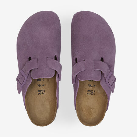 BIRKENSTOCK BOSTON SUEDE MAUVE PAARS DAMES