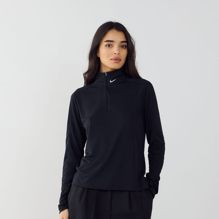NIKE TOP HALF-ZIP GLS ZWART DAMES