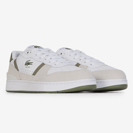LACOSTE T-CLIP SET WIT/KHAKI HEREN