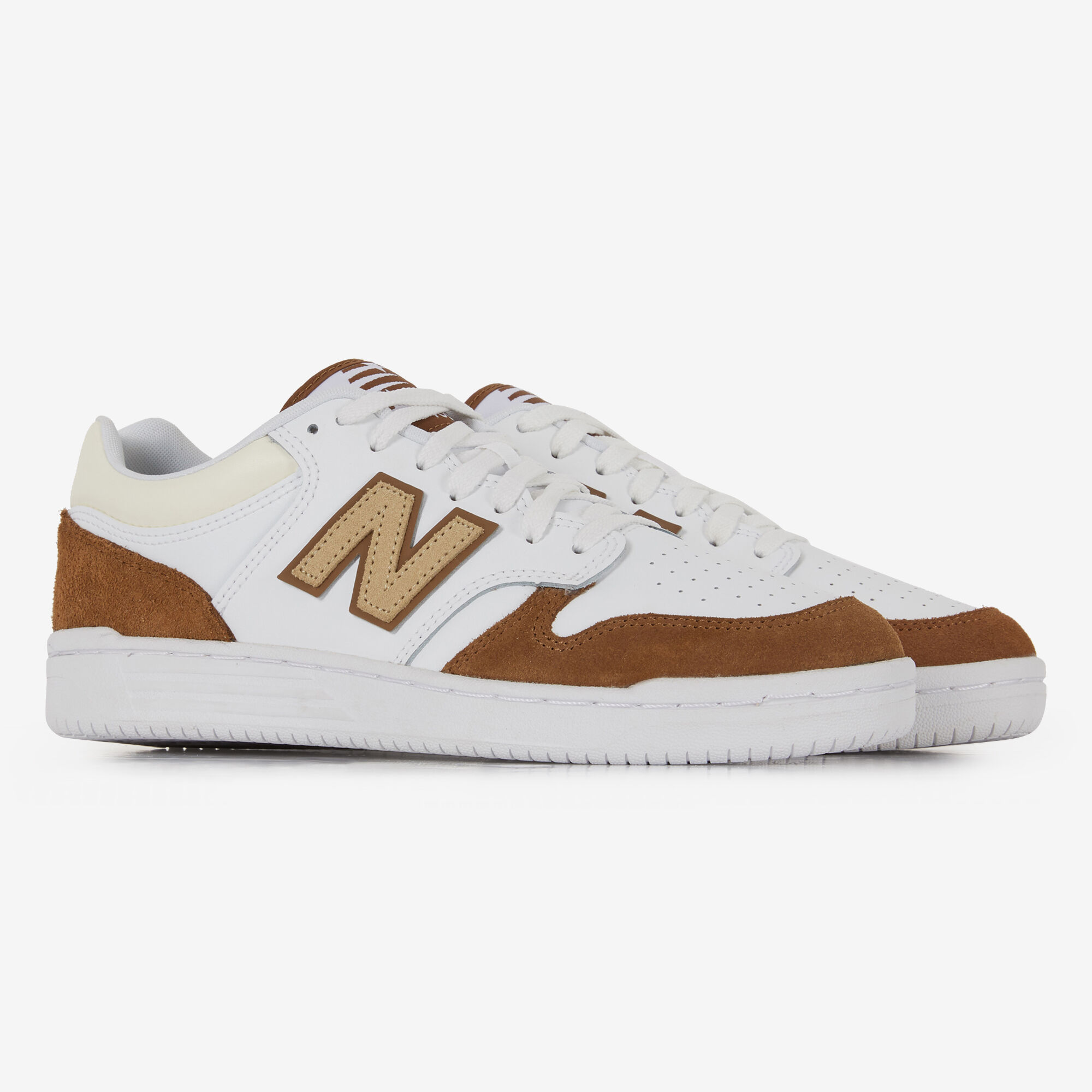 New balance white suede clearance