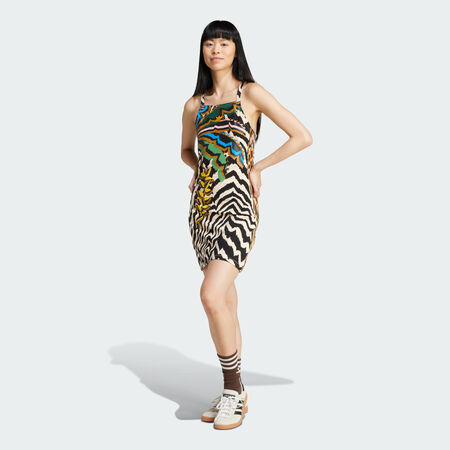 ADIDAS ORIGINALS Mini robe adidas X FARM Rio 3 bandes Crystal Sand DAMES
