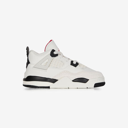 JORDAN JORDAN 4 FLIGHT CLUB BLANC/NOIR WIT/ZWART BABY