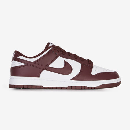 DUNK LOW : WIT/BORDEAUXROOD