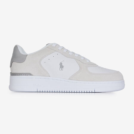 POLO RALPH LAUREN MASTERS COURT SUEDE WIT HEREN