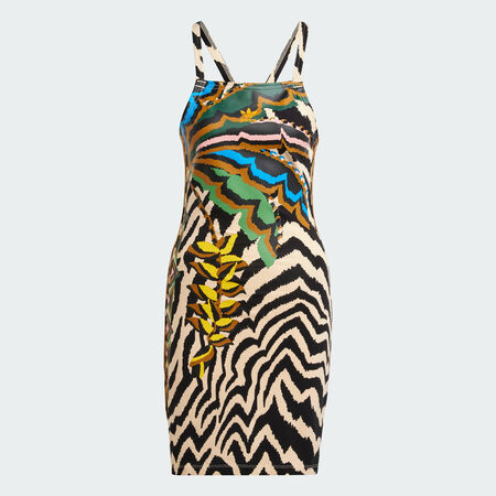 ADIDAS ORIGINALS Mini robe adidas X FARM Rio 3 bandes Crystal Sand DAMES