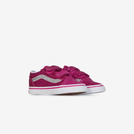 VANS old skool OLD SKOOL V GLITTER ROZE/WIT BABY