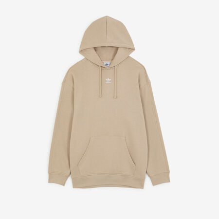 ADIDAS ORIGINALS HOODIE ESSENTIAL TREFOIL OS BEIGE DAMES