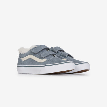 VANS old skool OLD SKOOL V SHERPA BLAUW/BEIGE KIND