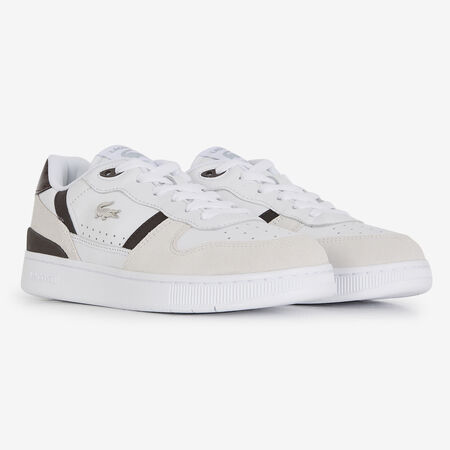 LACOSTE t-clip T-CLIP WIT/BRUIN DAMES