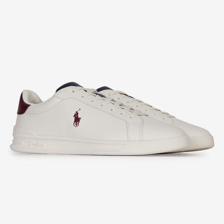 POLO RALPH LAUREN HERITAGE COURT WIT/BORDEAUXROOD HEREN