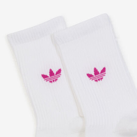ADIDAS ORIGINALS CHAUSSETTES X3 CREW OMBRE WIT/ROZE UNISEX