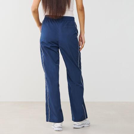 NIKE PANT JOGGER WIDE LEG WVN MARINEBLAUW/WIT DAMES