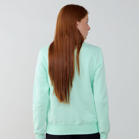 NIKE SWEAT CREW CLUB CENTERED LOGO GROEN DAMES